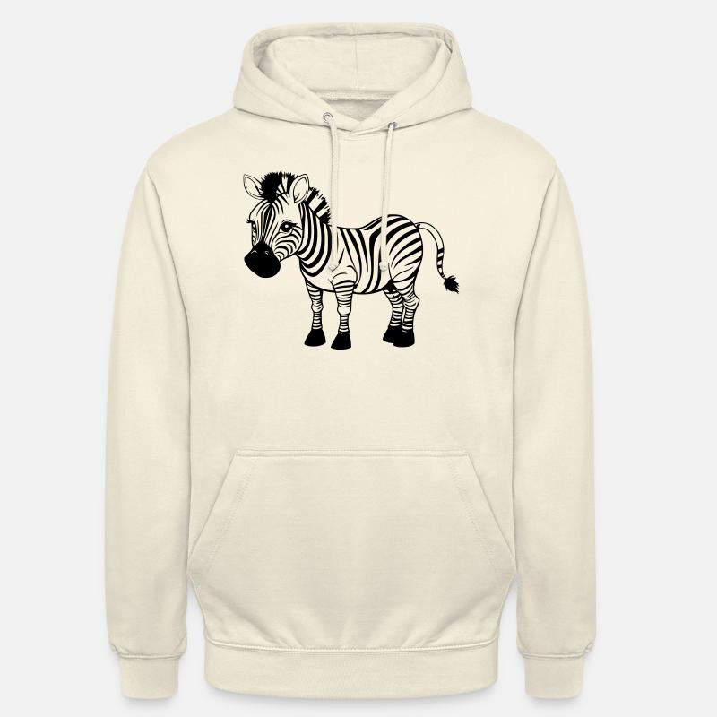 Zebra as vector graphic - Unisex Hoodie - vanilla