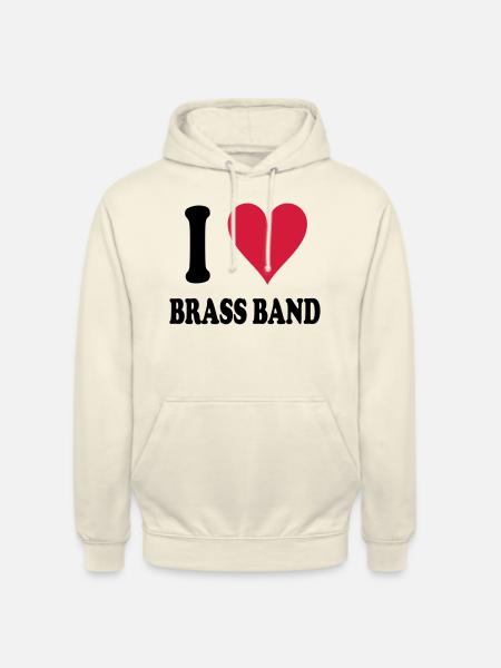 I love Brass Band - Unisex Hoodie - vanilla