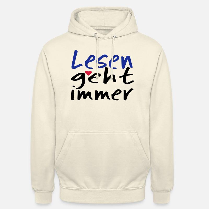 Lesen geht immer! - Unisex Hoodie - Vanille-Milchshake