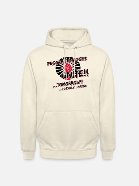 Procrastinators Unite 2c - Unisex Hoodie - Vanille-Milchshake