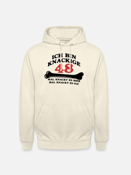 Birthday - I'm 48 Crunchy - Unisex Hoodie - vanilla