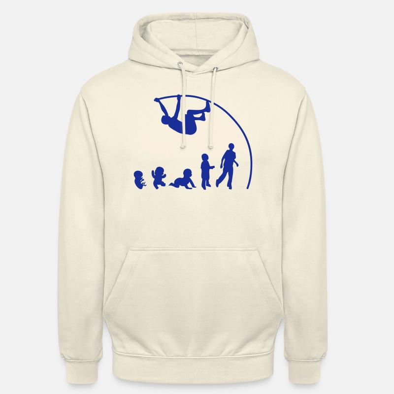 Evolution pole vault perch - Unisex Hoodie - vanilla