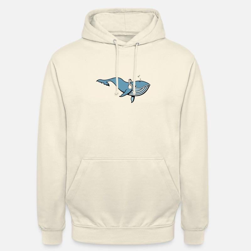 Chilling Whale - Unisex Hoodie - Vanille-Milchshake