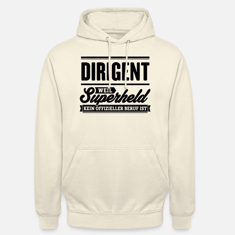 Superheld Dirigent - Unisex Hoodie - Vanille-Milchshake