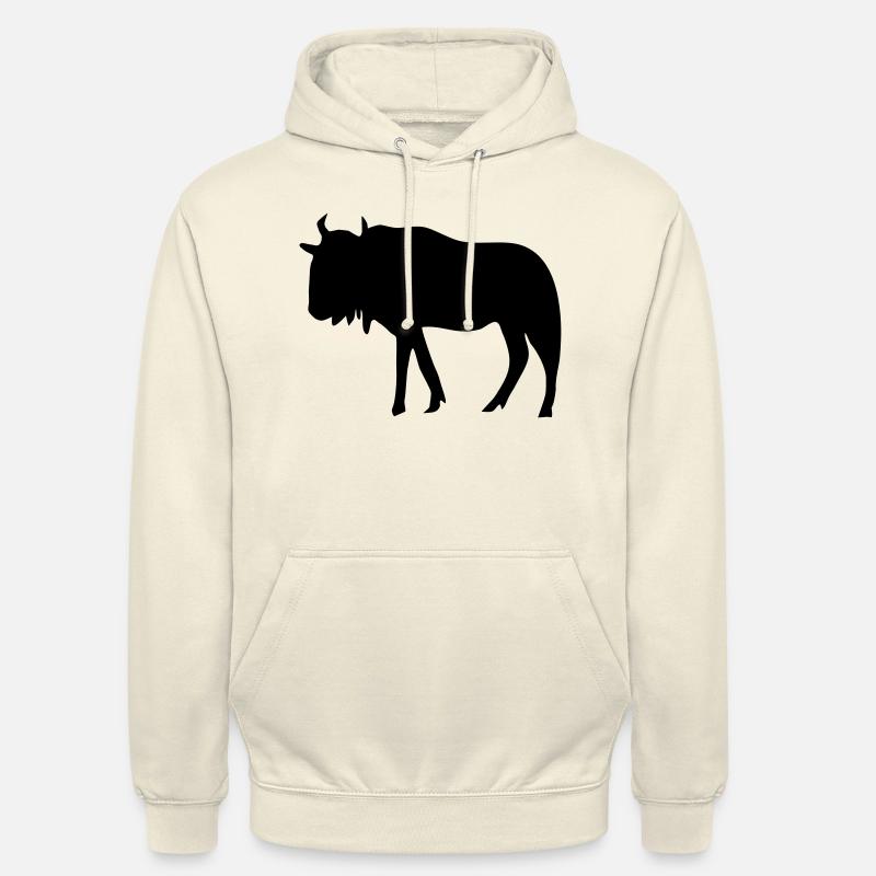 gnu, le bison - Sweat-shirt à capuche unisexe - vanille