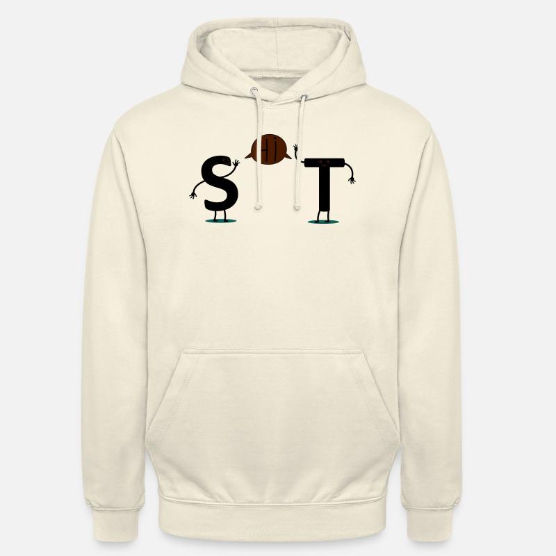 shit - Felpa con cappuccio unisex - milkshake