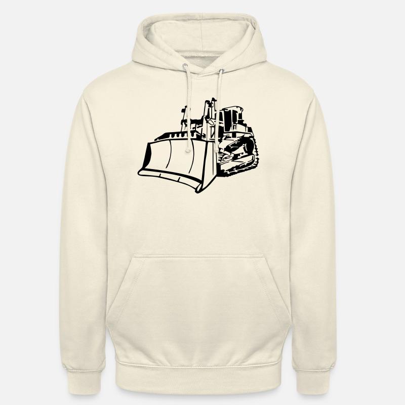 Schieberaupe / Raupe / Bagger - Sweat-shirt à capuche unisexe - vanille