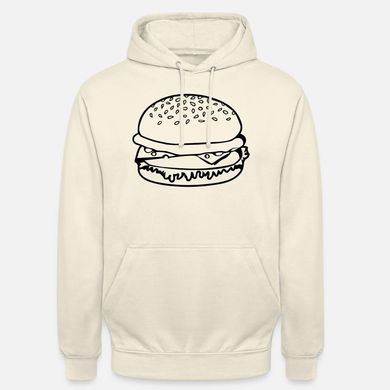 Hamburger de restauration rapide - Sweat-shirt à capuche unisexe - vanille