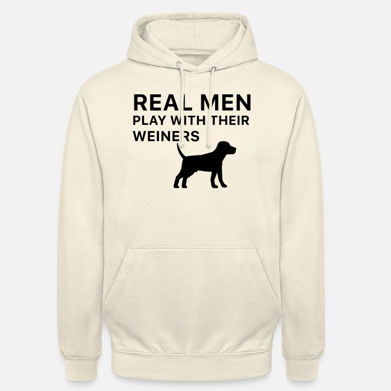 Chien Hund - Sweat-shirt à capuche unisexe - vanille