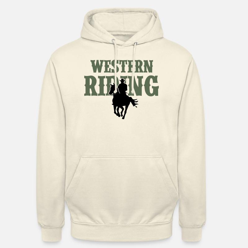 Western Reiten Mann - Unisex Hoodie - Vanille-Milchshake