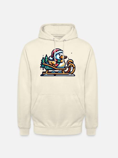 Sweet Duck Christmas - Unisex Hoodie - vanilla
