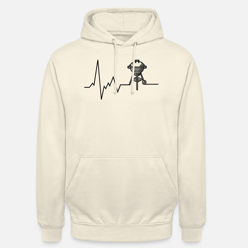 Heartbeat BBQ Grill Grillades - Sweat-shirt à capuche unisexe - vanille