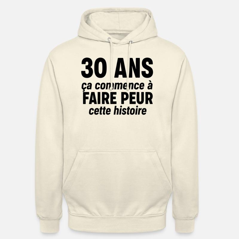 30 anni - Felpa con cappuccio unisex - milkshake