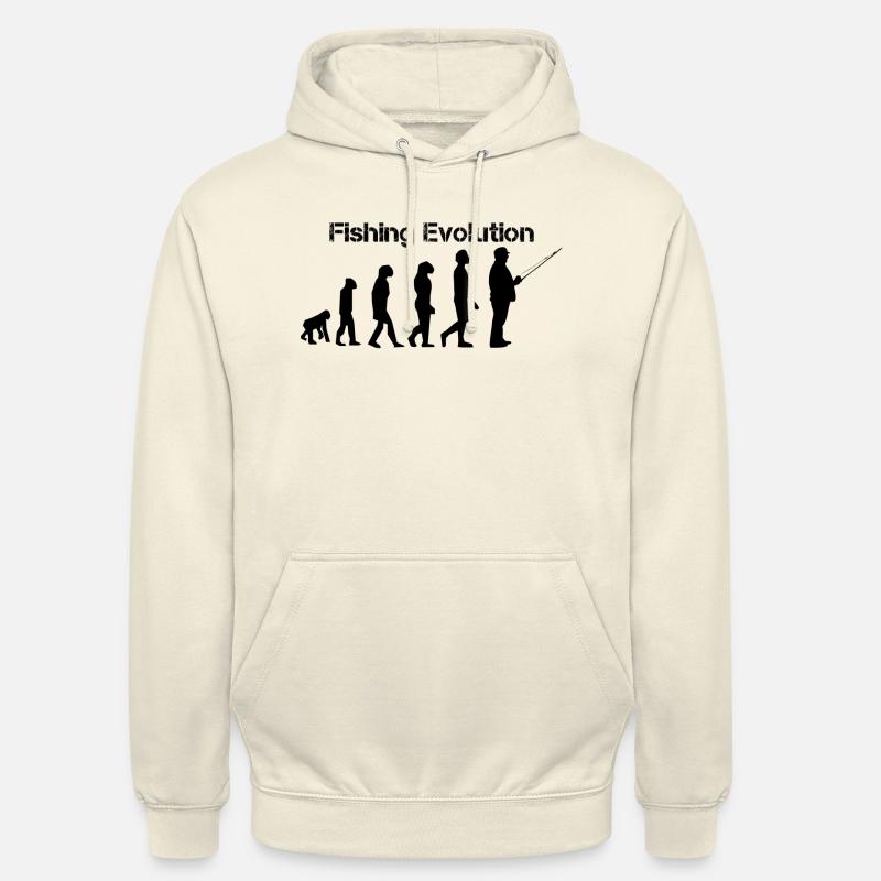 l'évolution de la pê - Sweat-shirt à capuche unisexe - vanille