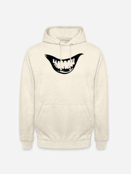 Evil grin - Unisex Hoodie - vanilla