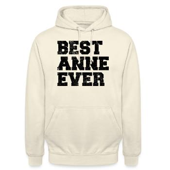 Best Anne Ever Mutter Türkei Türkisch Türkiye Mama - Unisex Hoodie - Vanille-Milchshake - Vorne - Alina (178cm) & Michal (187cm)