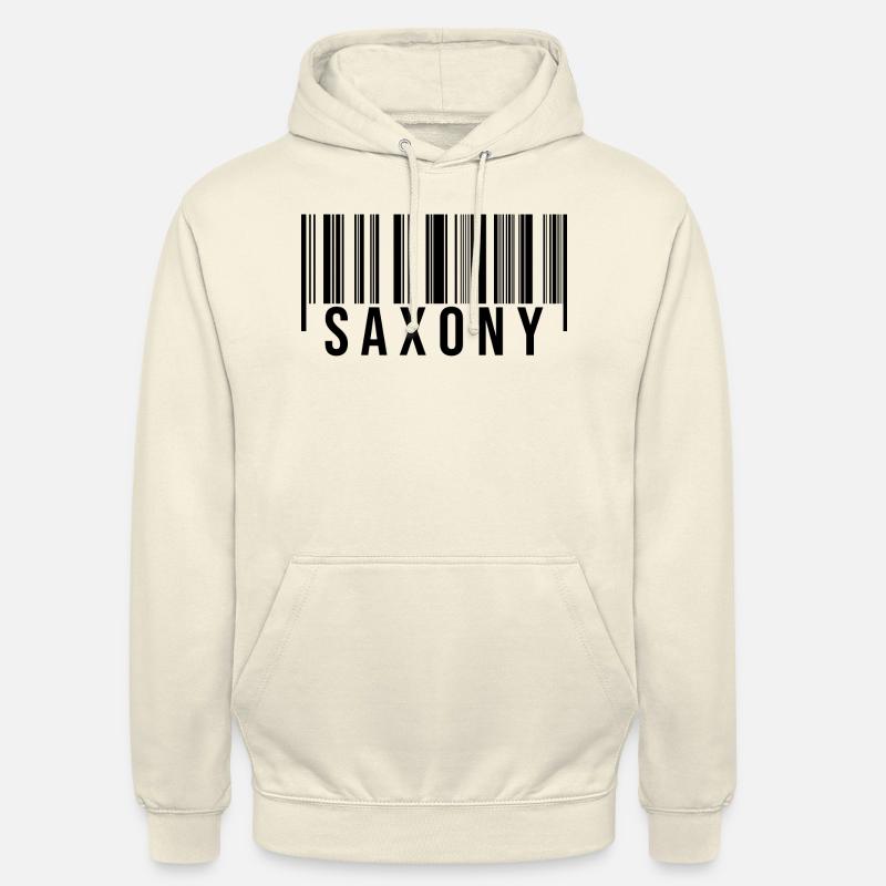 Code à barres de Saxe - Sweat-shirt à capuche unisexe - vanille