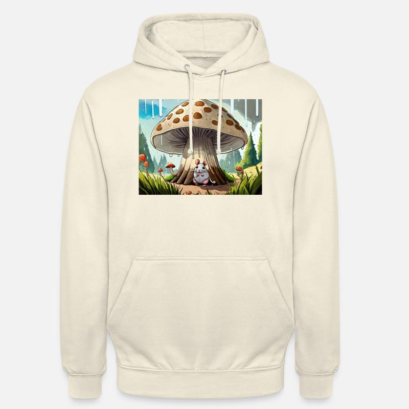Comptines allemandes illustrées Il pleut - Sweat-shirt à capuche unisexe - vanille