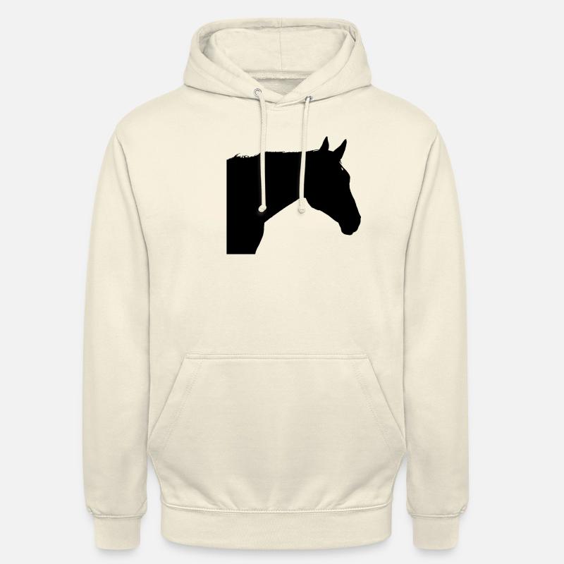 Pferd Kopf Logo - Unisex Hoodie - Vanille-Milchshake