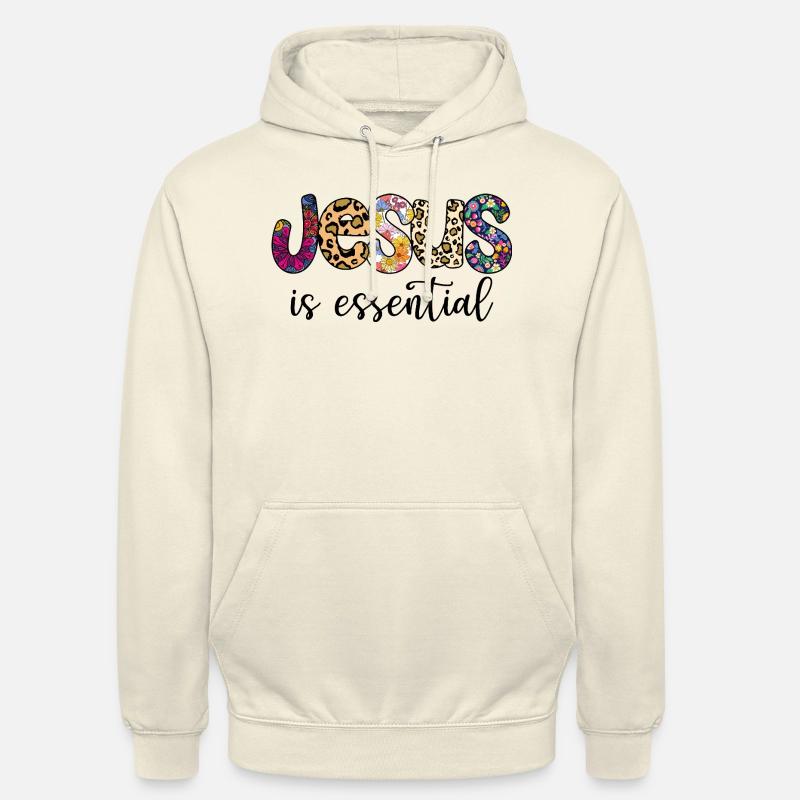 Jésus est essentiel - Sweat-shirt à capuche unisexe - vanille