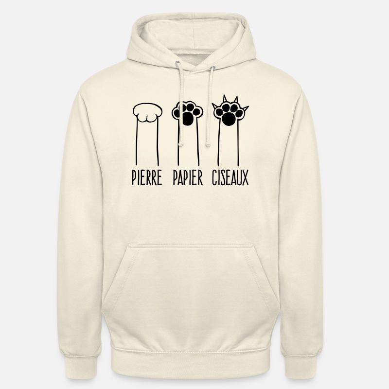 Pierre Papier Ciseaux - Sweat-shirt à capuche unisexe - vanille