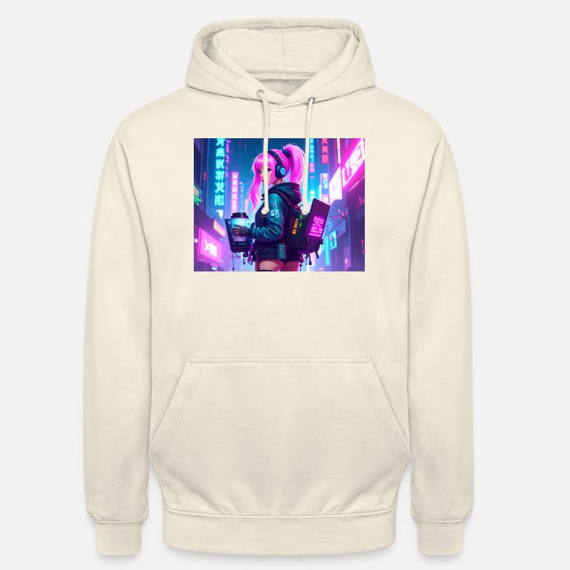 Cyber DJ Coder – Beats, Bytes & Blinks Unisex Hoodie