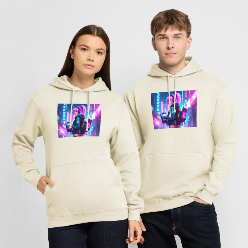 Cyber DJ Coder – Beats, Bytes & Blinks Unisex Hoodie