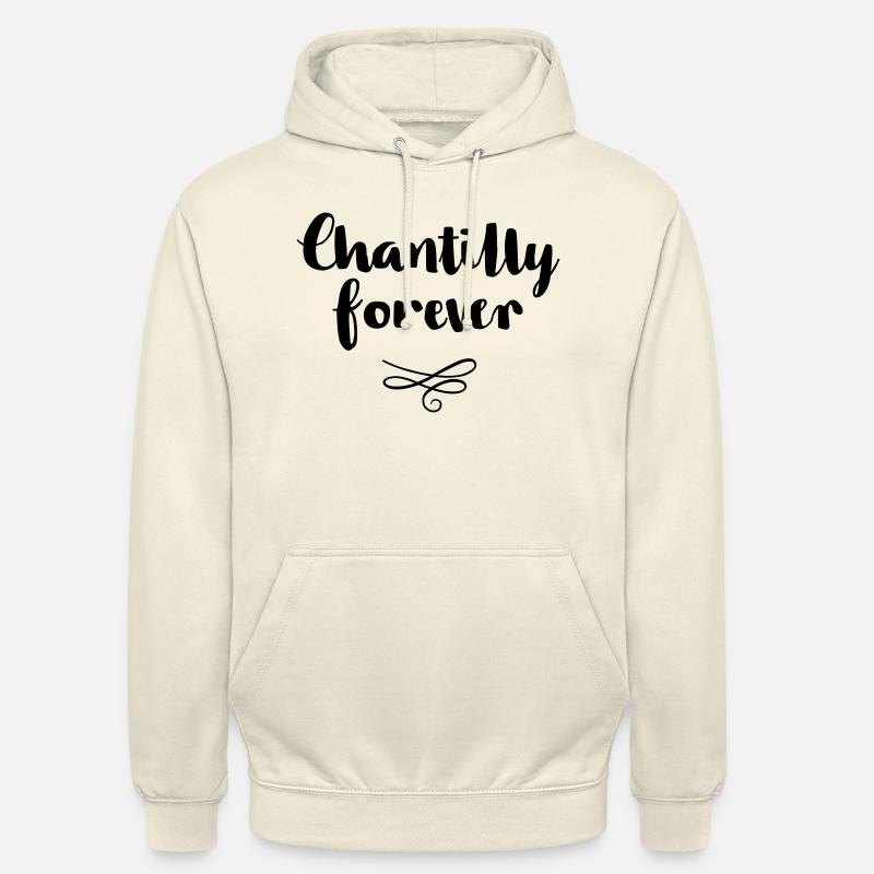 Chantilly Forever - Sweat-shirt à capuche unisexe - vanille