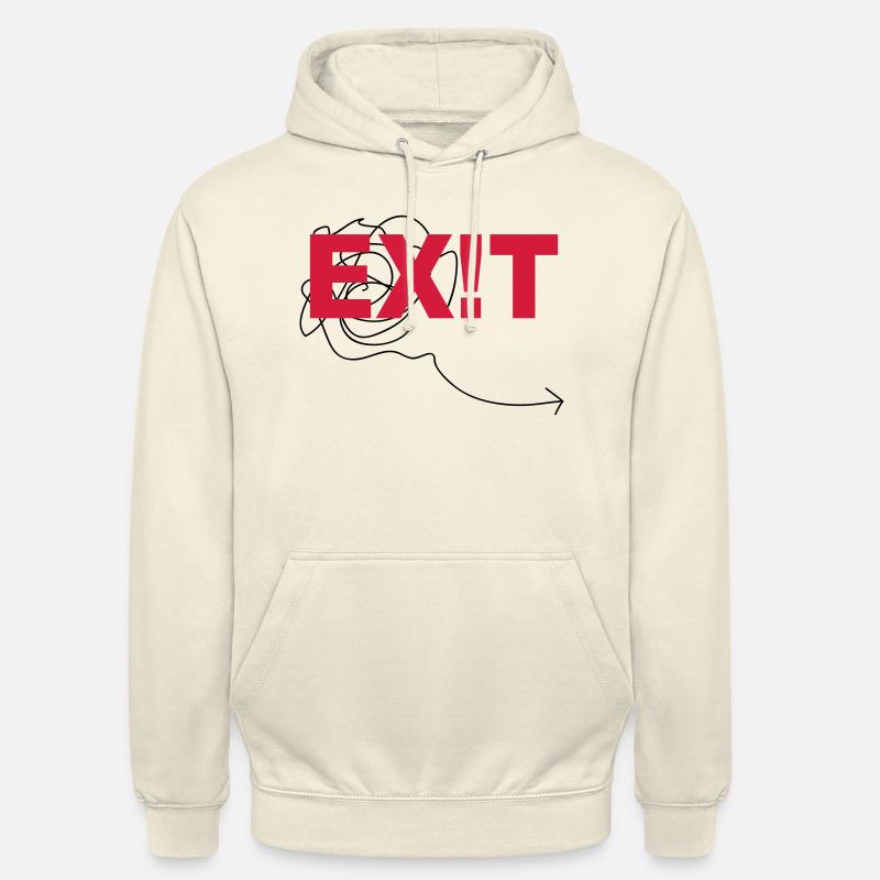 EXIT - Sweat-shirt à capuche unisexe - vanille
