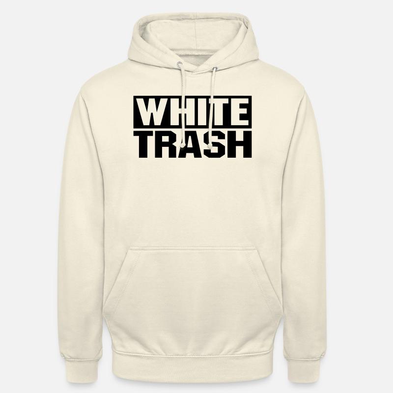 White Trash - Sweat-shirt à capuche unisexe - vanille