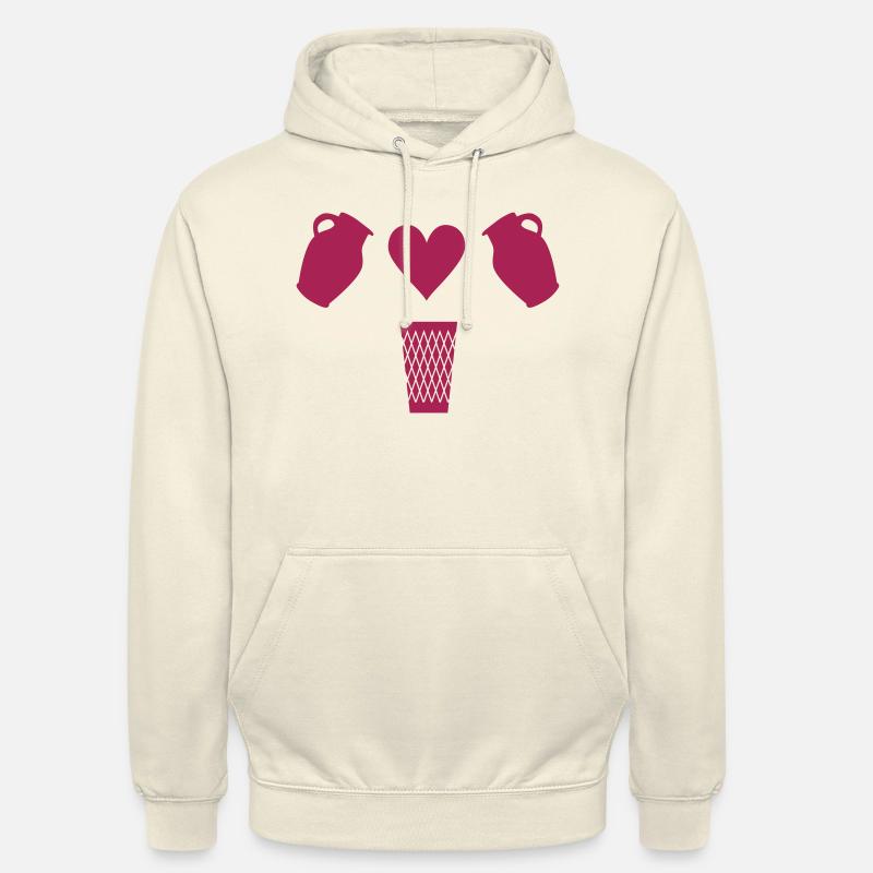 Bembel Love - Apfelwein und Geripptes - Unisex Hoodie - Vanille-Milchshake