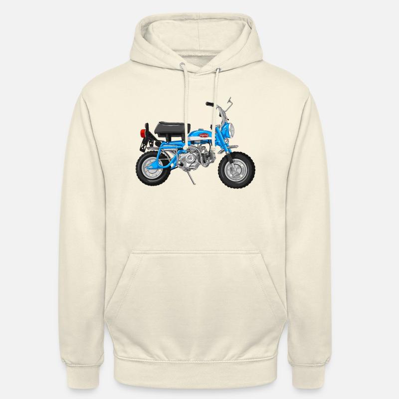 Monkey Z50A DE | candy sapphire blue - Unisex Hoodie - vanilla