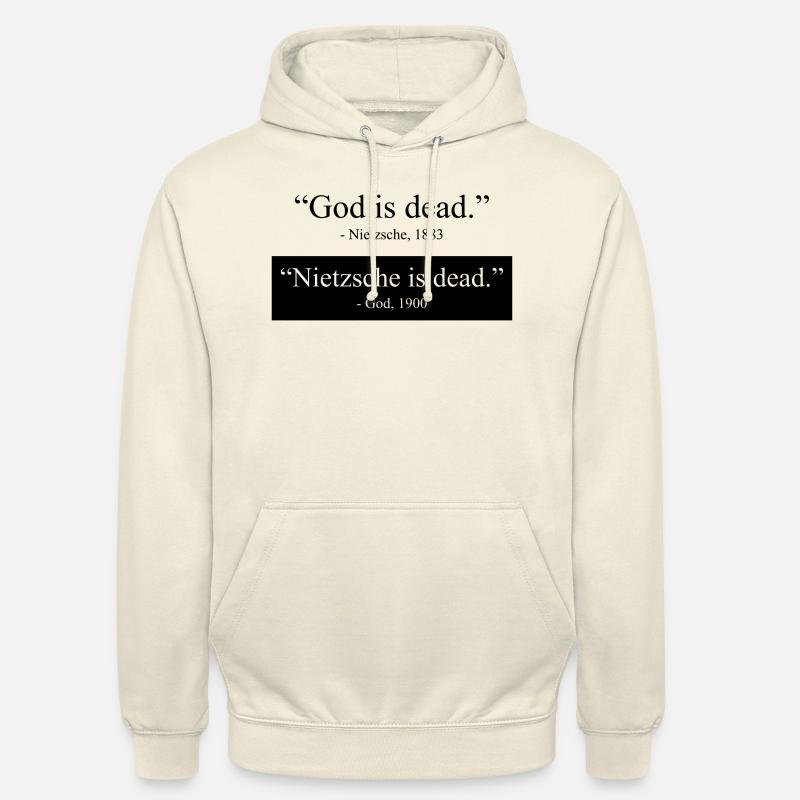 God is Dead - Nietzsche is dead - Sweat-shirt à capuche unisexe - vanille