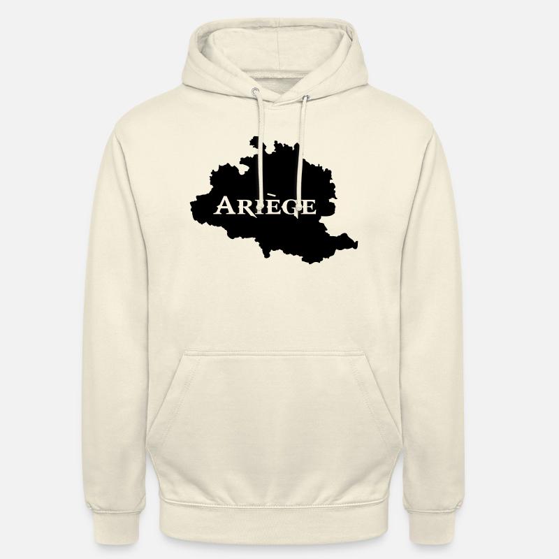 Ariège carte Ariégeoise - Sweat-shirt à capuche unisexe - vanille