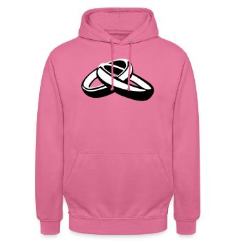 marriage, wedding - Unisex Hoodie - pink - Front - Alina (178cm) & Michal (187cm)