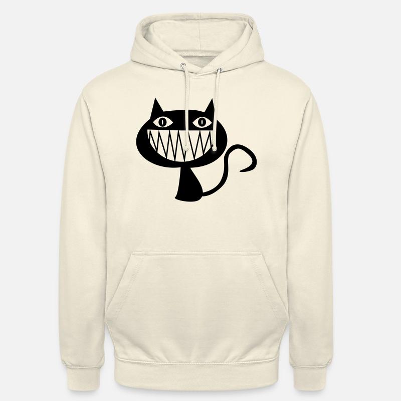 Chat du Cheshire (D00231) - Sweat-shirt à capuche unisexe - vanille