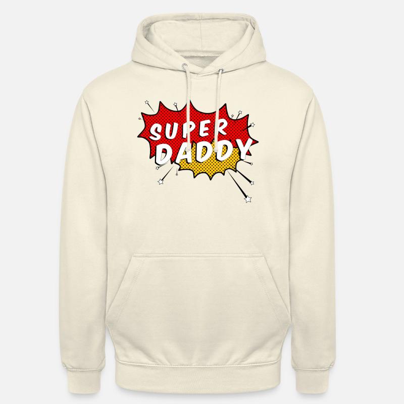 Super Daddy Comic Style - Unisex Hoodie - vanilla
