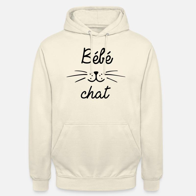 Bébé chat - Sweat-shirt à capuche unisexe - vanille