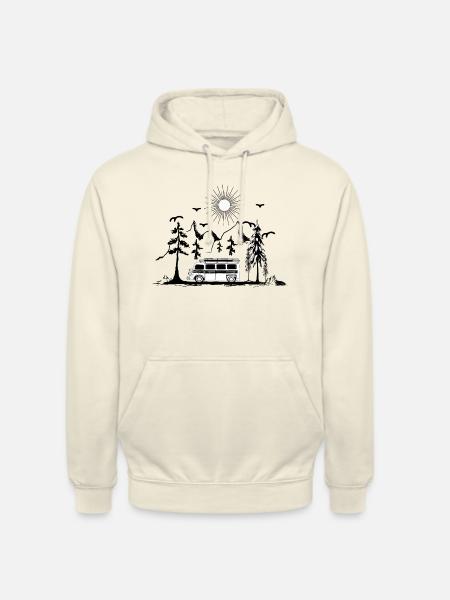 Camping Wohnwagen Camper Campingplatz - Unisex Hoodie - Vanille-Milchshake