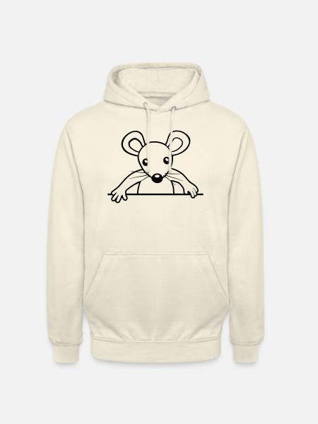 Cute behind the wall - Unisex Hoodie - vanilla