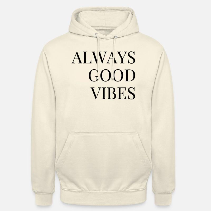 Bonnes vibrations - Sweat-shirt à capuche unisexe - vanille