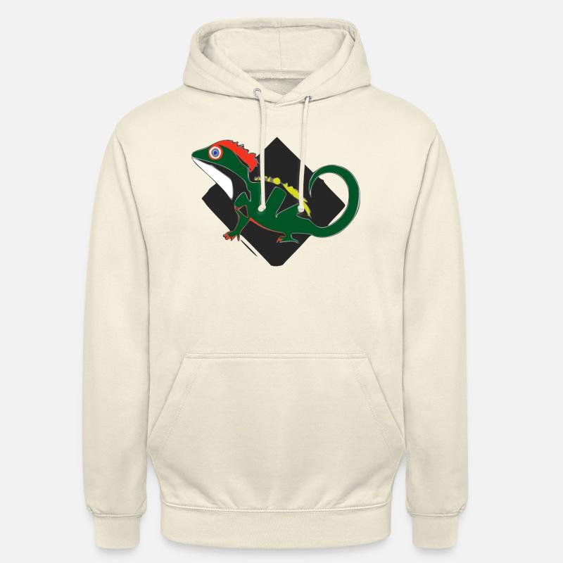 Die Eidechse - Unisex Hoodie - Vanille-Milchshake