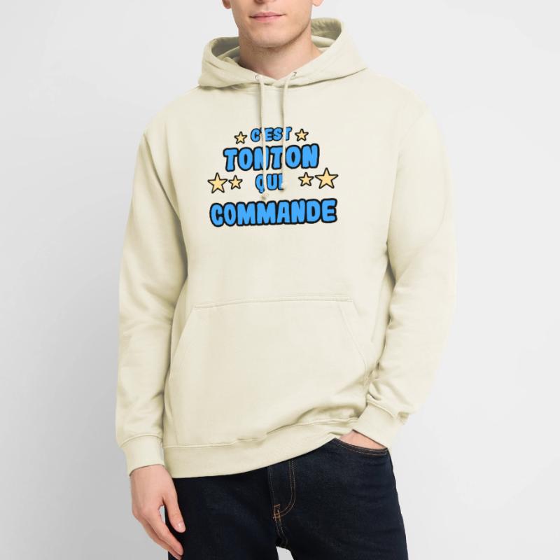 C'est tonton qui commande Sweat-shirt à capuche unisexe