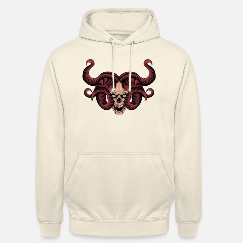Crane Méduse - Sweat-shirt à capuche unisexe - vanille