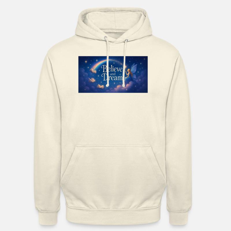B and D - Sweat-shirt à capuche unisexe - vanille