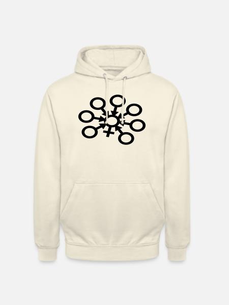 GangBang Symbol einfarbig - Unisex Hoodie - Vanille-Milchshake