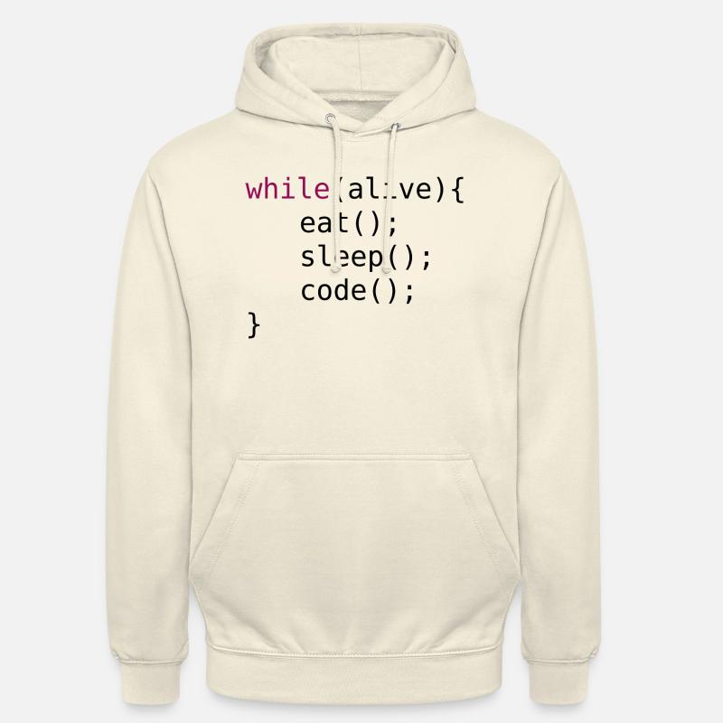 Funny code source code - Unisex Hoodie - vanilla