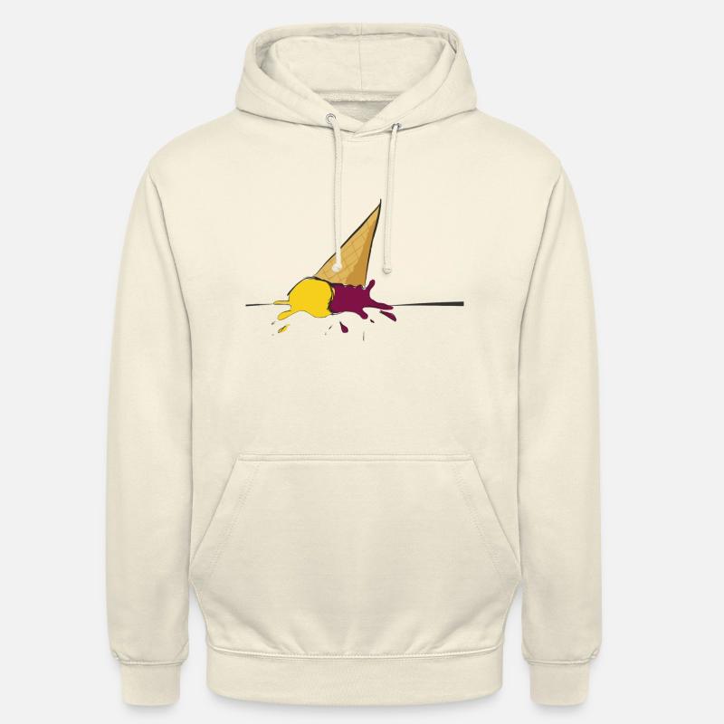glace - Sweat-shirt à capuche unisexe - vanille