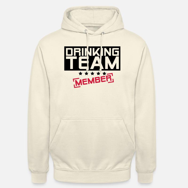 drinking_team_member_f2 - Sweat-shirt à capuche unisexe - vanille
