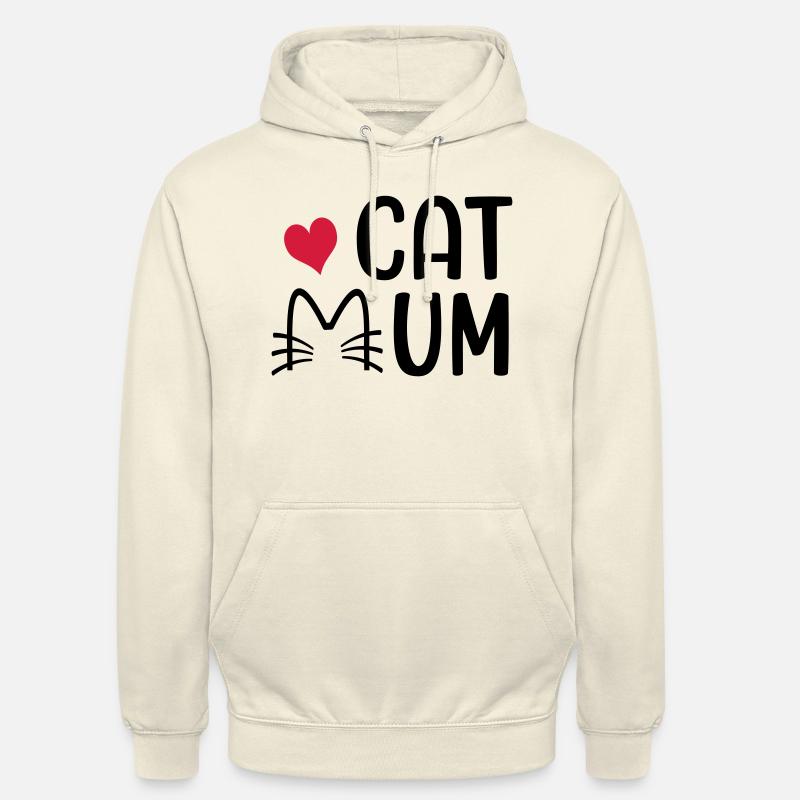 Chat - Sweat-shirt à capuche unisexe - vanille